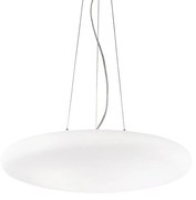 Sospensione Moderna Smarties Vetro Bianco 3 Luci E27 D40Cm