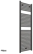 Lazzarini "Roma" Termoarredo Scaldasalviette Nero Opaco H 123 x Interasse.45