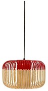 Forestier - Bamboo Lampada a Sospensione S Rosso Forestier