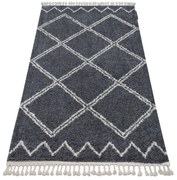 Tappeto BERBER ASILA B5970 grigio / bianco Frange berbero marocchino shaggy