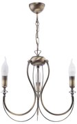 Jupiter 1633 - Lampadario su catena MELANI 3xE14/40W/230V patina ottone