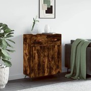 Credenza rovere fumo 69,5x34x90 cm in legno multistrato