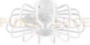 Plafoniera led ventilatore grecale bianco 80w 8470lm cct dimmerabil...