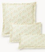 Federa in raso di cotone con stampa floreale Leticia