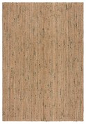 Tappeto verde/di colore naturale in iuta reversibile/tessuto a mano 200x290 cm Jute Boucle Green – Flair Rugs