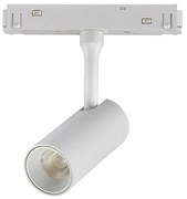 Faretto Led da binario magnetico 16mm 7W bianco orientabile Bianco neutro 4000K M LEDME