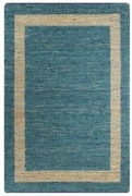Tappeto Artigianale İn Juta Blu 160x230 Cm /