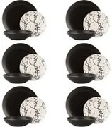 Set piatti Eclissi in stoneware, 18 pezzi