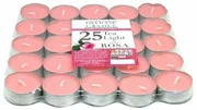 Trade Shop - SET 25 PEZZI CANDELE BIANCHE PROFUMATE FRAGRANZA ALLA VANIGLIA  TEALIGHT LUMINI 