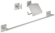 GROHE 41124DC0 - Set di accessori START CUBE 558 mm in acciaio inox