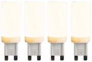 Set di 4 lampadine LED dimmerabili a 3 step G9 4,5W 500lm 2700K