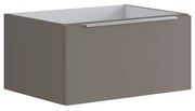 Base per mobile bagno Brera 1 cassetto P 45.5 x L 59.5 x H 30 cm laccato opaco grigio londra