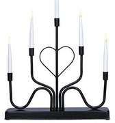 Solight 1V280 - Portacandela natalizio a LED 5xLED/2xAA bianco caldo