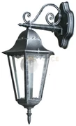 Applique down firenze nero/argento 1xe27 ip44 28,6x50,5x20,5cm lant...