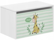 Scatola portaoggetti per bambini con giraffa 40x40x69 cm