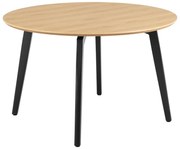 Tavolo da pranzo rotondo con piano effetto rovere ø 120 cm Cadiz - Actona