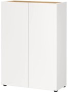 Armadietto bianco con effetto rovere 74x105x33 cm Alviano – Germania