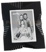 Portafoto di design riviera piccolo nero in ferro e polimetilmetacr...