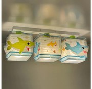 Dalber 63473 - Plafoniera per bambini BABY SHARK 3xE27/60W/230V