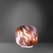 Lampada Da Terra Con Base Globe 1 Luce Polilux Rosa Metallico D55 Made In Italy