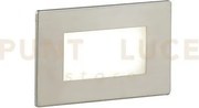 Segnapassi a incasso led bolt bianco e nikel 3w 350lm cct 3000k / 4...