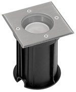 Faretto Carrabile Quadrato GU10 IP67 con Doppio Pressacavo