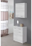 Base Multiuso a Terra 85 Cm Due Ante Un Cassetto Feridras "Stella" Grigio