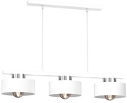 Lampadario a sospensione con filo MARTI 3xE27/15W/230V bianco/cromo