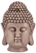 Statua Decorativa da Giardino Buddha Testa Grigio Poliresina (31,5 x 50,5 x 35 cm)