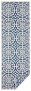 Tappeto da esterno blu e crema , 80 x 350 cm Jardin - NORTHRUGS