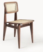 Sedia in legno di noce con intreccio viennese C-Chair