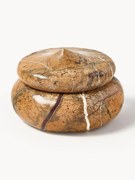 Portagioie in marmo con coperchio Meringue