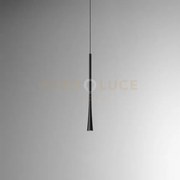 Dafne s/p - sospensione nera in alluminio a led 213lm 3000k 7w 1 lu...