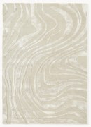 Tappeto a pelo corto fatto a mano con motivo in rilievo Winola