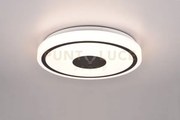 Bunda plafoniera led 16w 1900lm, 3000k  bordo nero d.33cm