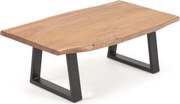 Kave Home - Tavolino Alaia in legno massello di acacia con finitura naturale 115 x 65 cm