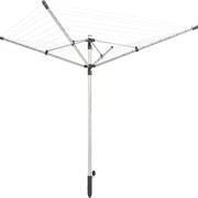 Stendibiancheria da esterno ad ombrello LEIFHEIT LinoPush 500 in alluminio L 255 cm grigio / argento