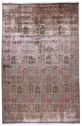Kashmir Tappeto orientale 360x550 Blu (Indian) Annodato A Mano