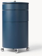 Contenitore a rotelle tondo Barboy, design Verner Panton