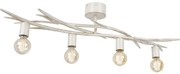 Plafoniera GARNISH 4xE27/15W/230V bianco/patina