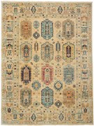 Samarkand Tappeto 150 x 200 Beige (Pakistan) Annodato A Mano