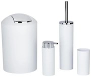 WENKO 24077800 - Set CALVO 6,5x13 cm bianco/lucido cromato