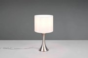 Lampada sabia paralume bianco e metallo acciaio  515790107