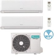 Climatizzatore Condizionatore Inverter Hisense Energy Ultra Ecosense Wifi R32 Dual Split 7000 + 7000 BTU con U.E. 2AMW42U4RGC Classe A++/A+