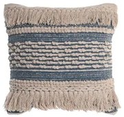 Cuscino DKD Home Decor Azzurro 45 x 10 x 45 cm Bianco Boho