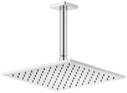 Soffione anticalcare doccia 25x25 quadro a soffitto orientabile cromo inverso 59155 gessi