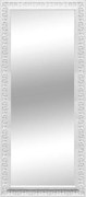 Specchio rettangolare in legno bianco 57 x 142 cm