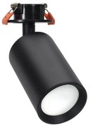 Faretto GU10 da Incasso Orientabile Foro Ø51mm - Nero