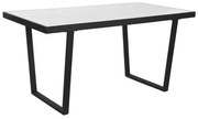 Tavolo da Pranzo Home ESPRIT Bianco Nero Metallo 150 x 80 x 75 cm