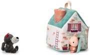 Lilliputiens - Le case del lupo e i 3 porcellini in tessuto